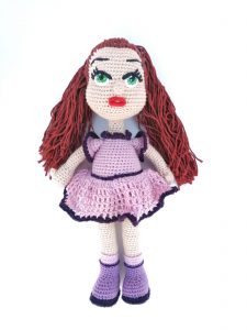 Amigurumi Oyuncak Bebek Mor